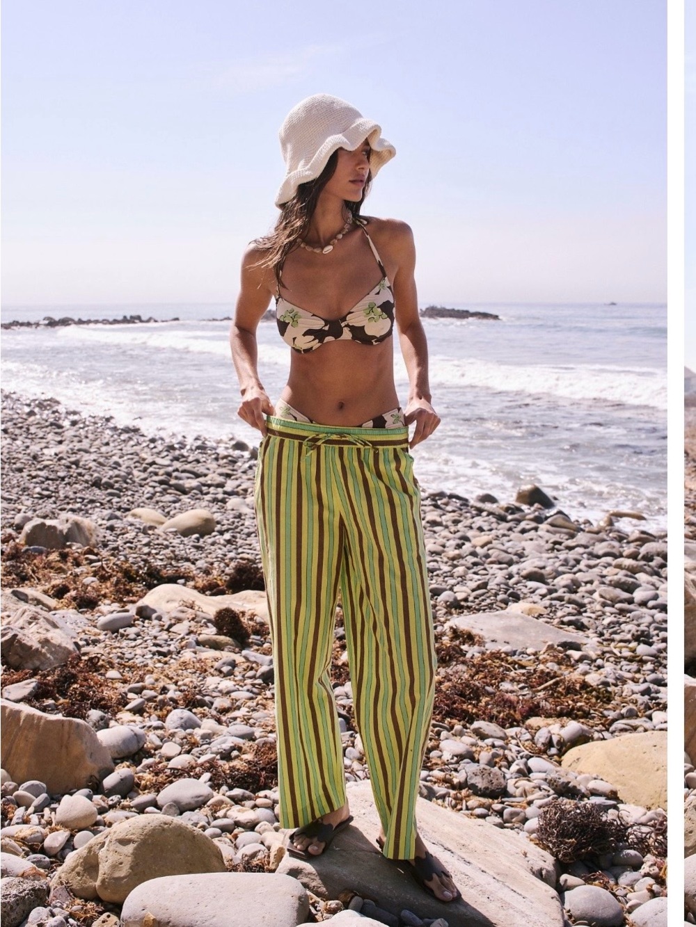 Free People Damson Madder Ritik Trousers NWT Lime Green Matching Top Available
